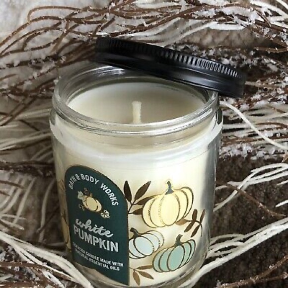 NWT Bath & Body Works WHITE PUMPKIN Single Wick Candle 7 oz. - Picture 1 of 3